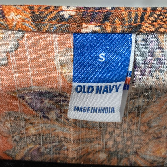 OLD NAVY ORANGE LONG SLEEVE FLORAL DRESS - Picture 5 of 7